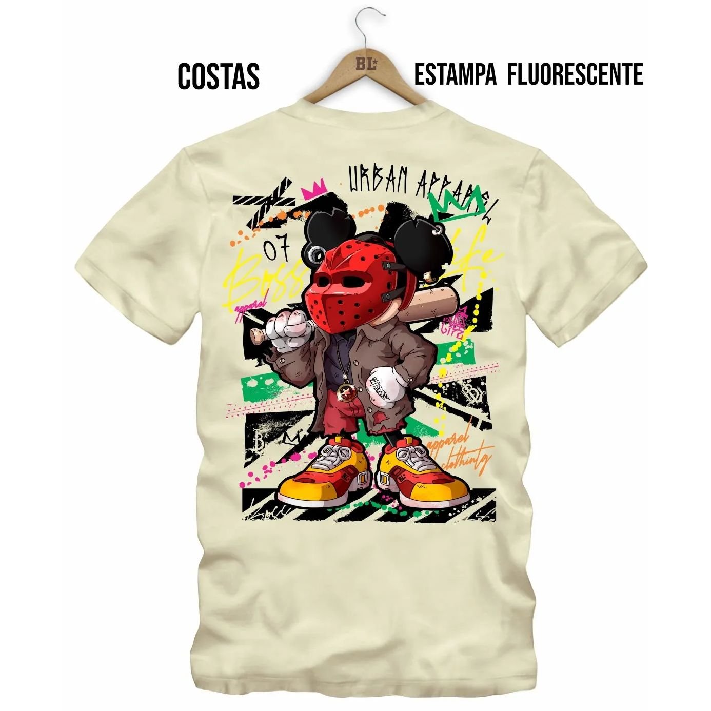Camiseta Bl Dark Shine Hockey Mouse