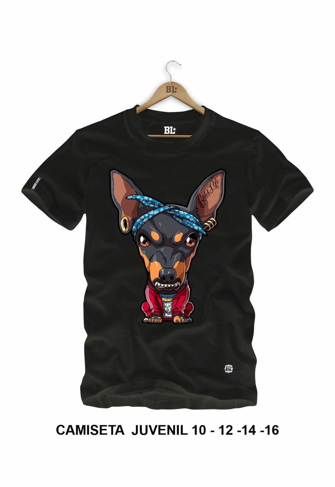 Camiseta Juvenil Pinscher Boss