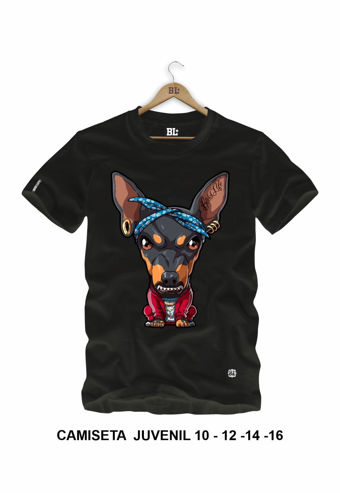 Camiseta Juvenil Pinscher Boss