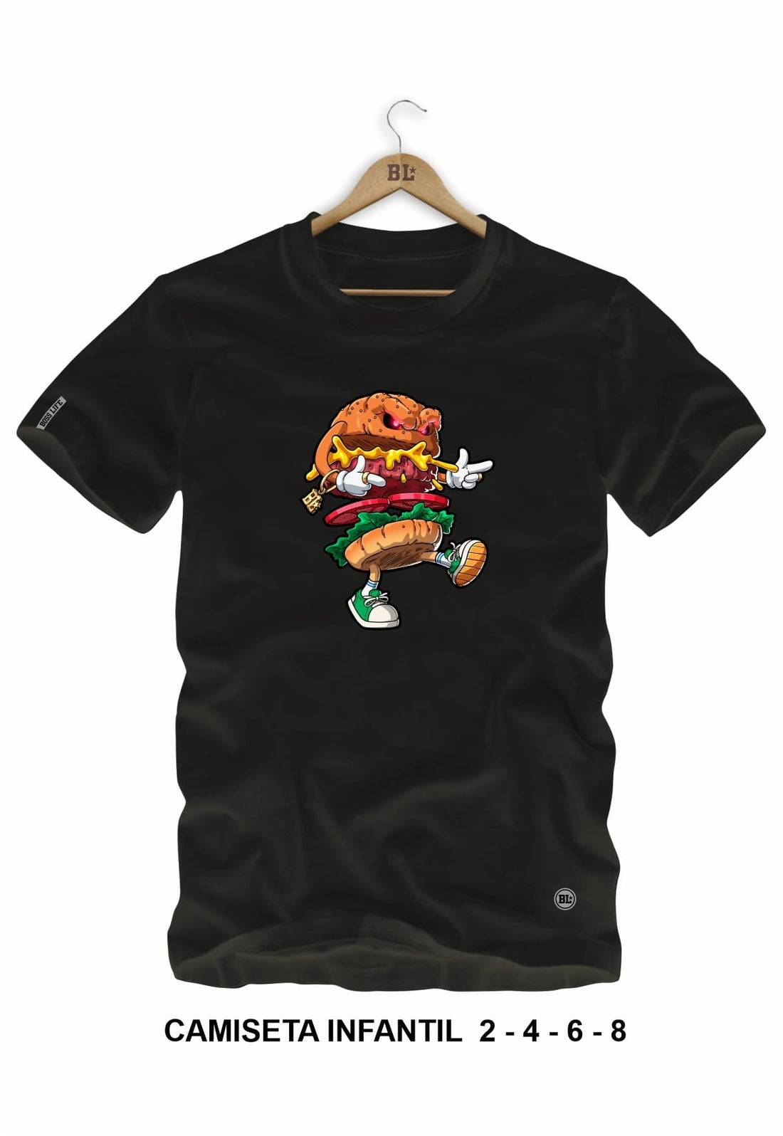 Camiseta Infantil Hamburguer Boss