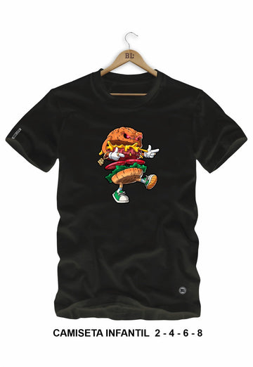 Camiseta Infantil Hamburguer Boss